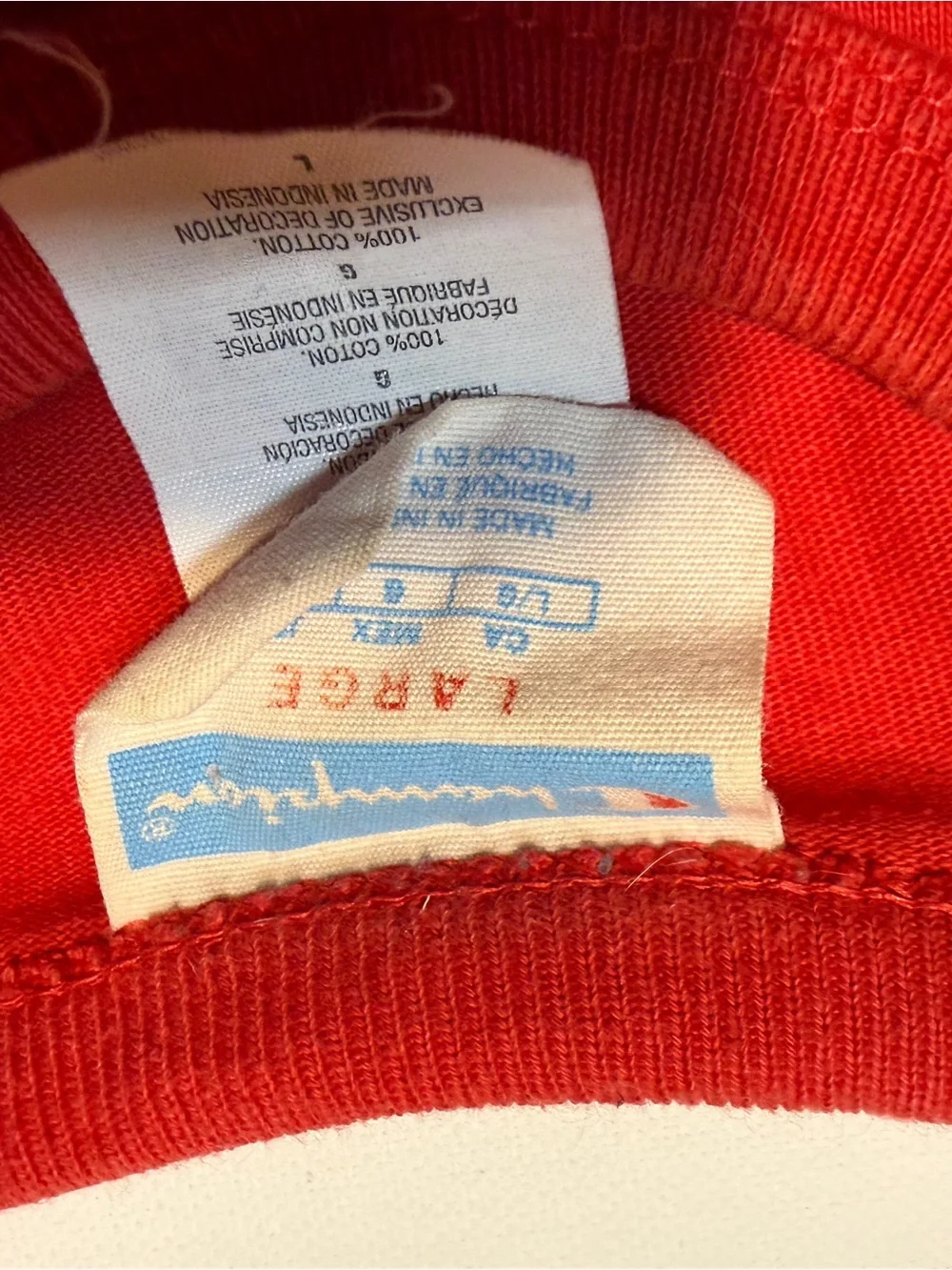Champion Red Tee with Black Script Logo - Picture 5 of 6